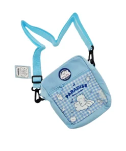 Bandolera Celeste Con Dibujo