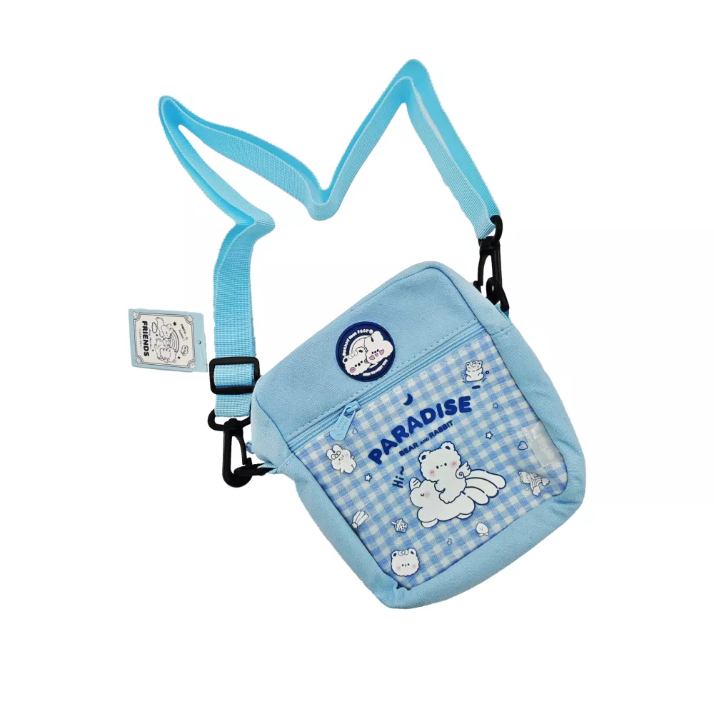 Bandolera Celeste Con Dibujo 1 Bandolera Celeste Con Dibujo