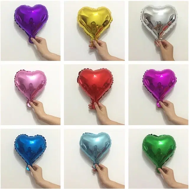 5 Globo Corazon Chrome 5" 2 5 Globo Corazon Chrome 5" - Imagen 2