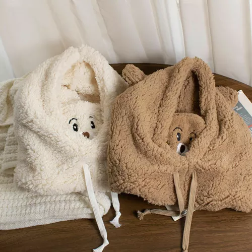 Gorro infantil 2 en 1 - Peluche 1 Gorro infantil 2 en 1 - Peluche