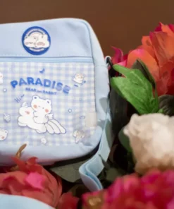 Alternative view of Bandolera Celeste Con Dibujo