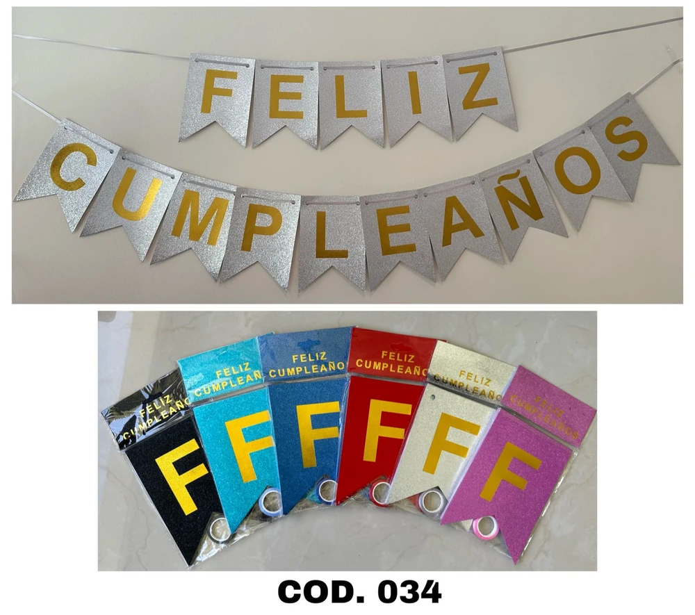 Banderines Pastel y Brillos 3 Banderines Pastel y Brillos - Imagen 3