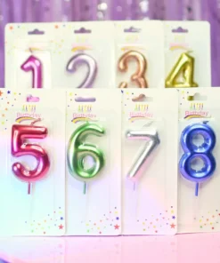 Velas Metallic - Numero