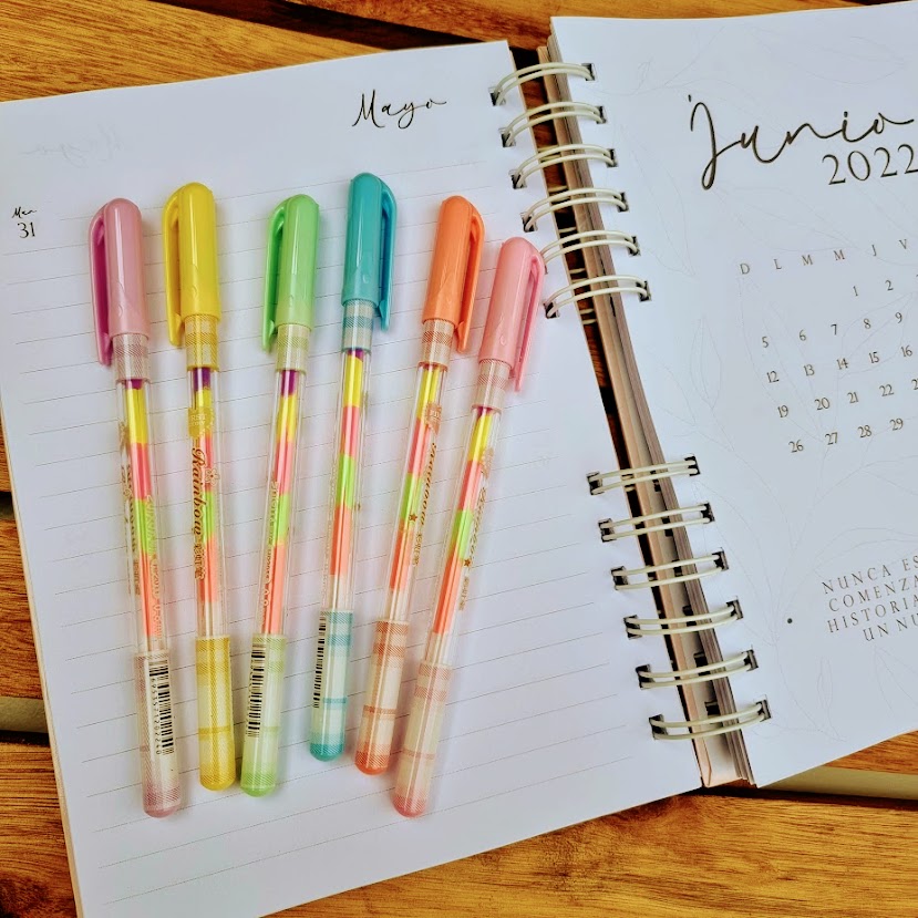 Lapicera Gel Multicolor x6 2 Lapicera Gel Multicolor x6 - Imagen 2