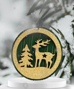 Adorno Verde - Navidad 8 7 1