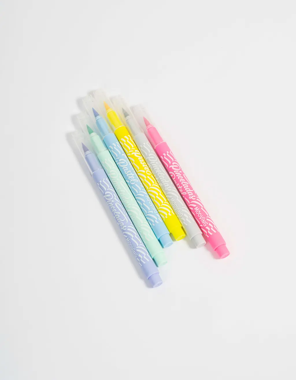 Marcadores Pinceladas Pastel x6 - Mooving 2 Marcadores Pinceladas Pastel x6 - Mooving - Imagen 2