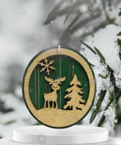 Adorno Verde - Navidad 9 8