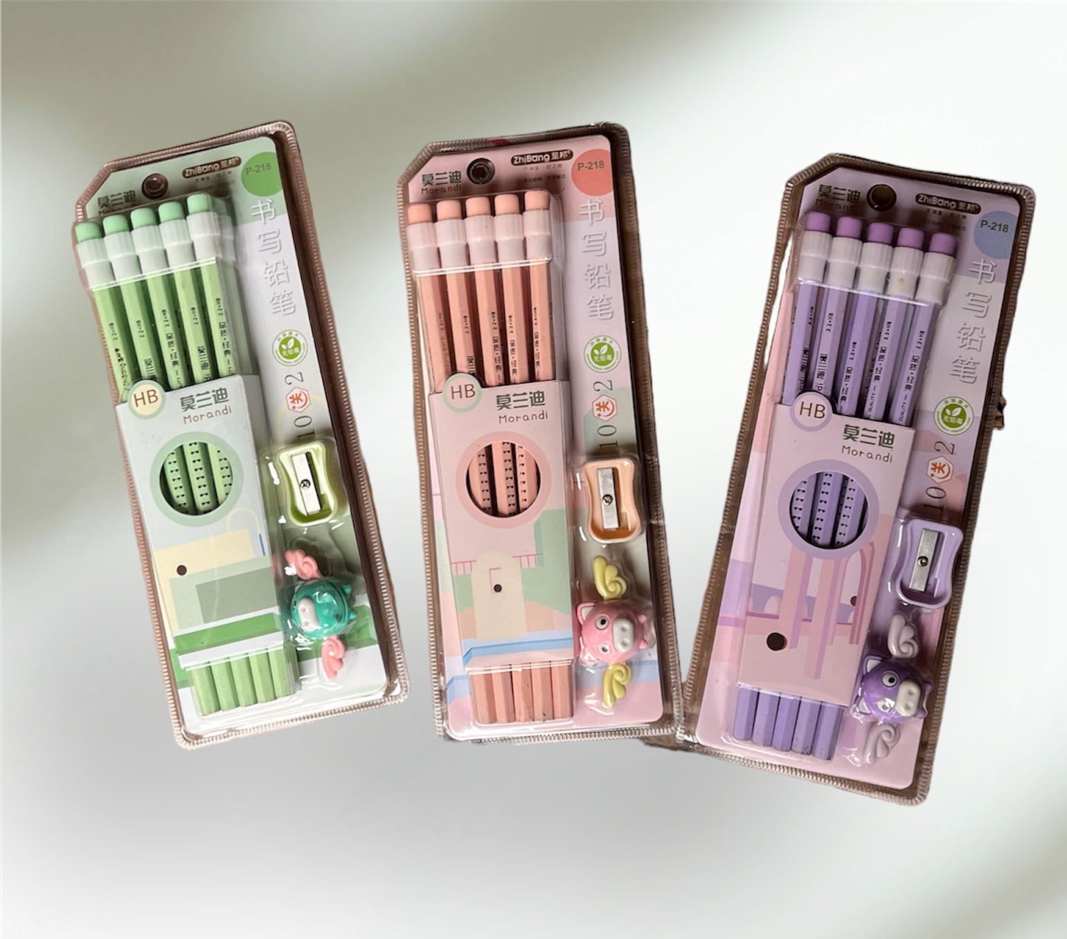 Lapiz x10 + Sacapuntas - Pastel 1 Lapiz x10 + Sacapuntas - Pastel