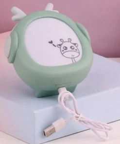 Lampara Kawaii 5 Creative Cartoon Color Desk Lamp Atmosphere Small Desk Lamp Mini Rechargeable Learning Desk Lamp Student Eye