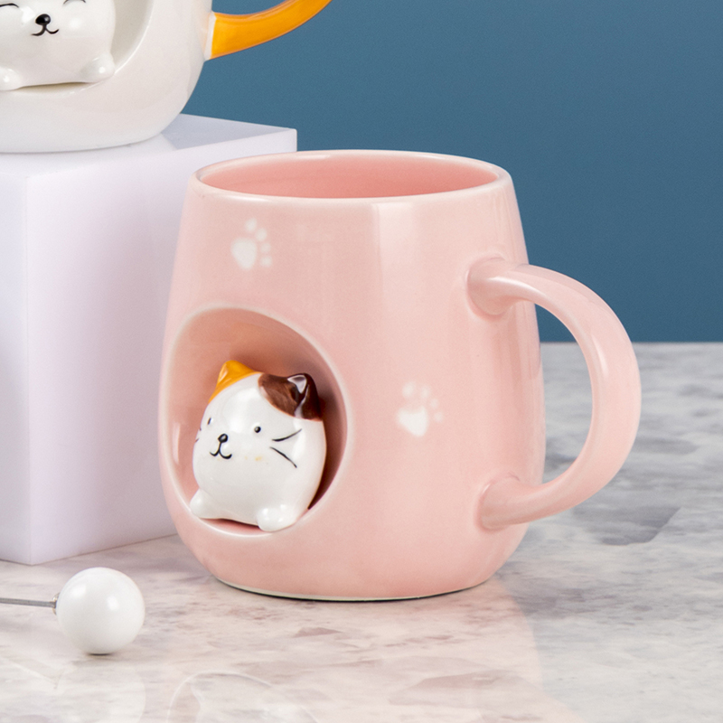 Taza Cat con Tapa y Cuchara 3 Taza Cat con Tapa y Cuchara - Imagen 3