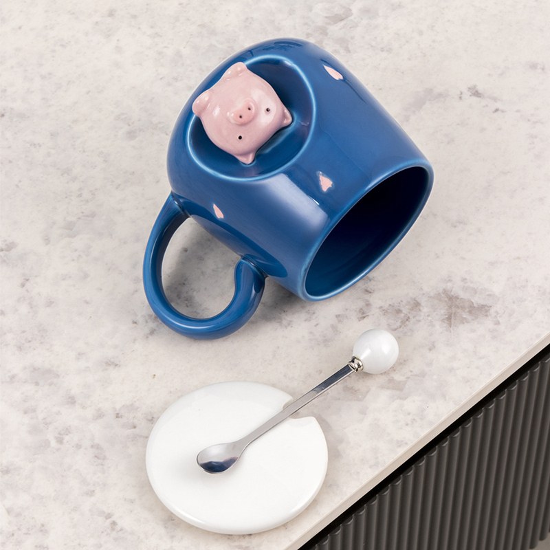 Taza Cat con Tapa y Cuchara 2 Taza Cat con Tapa y Cuchara - Imagen 2