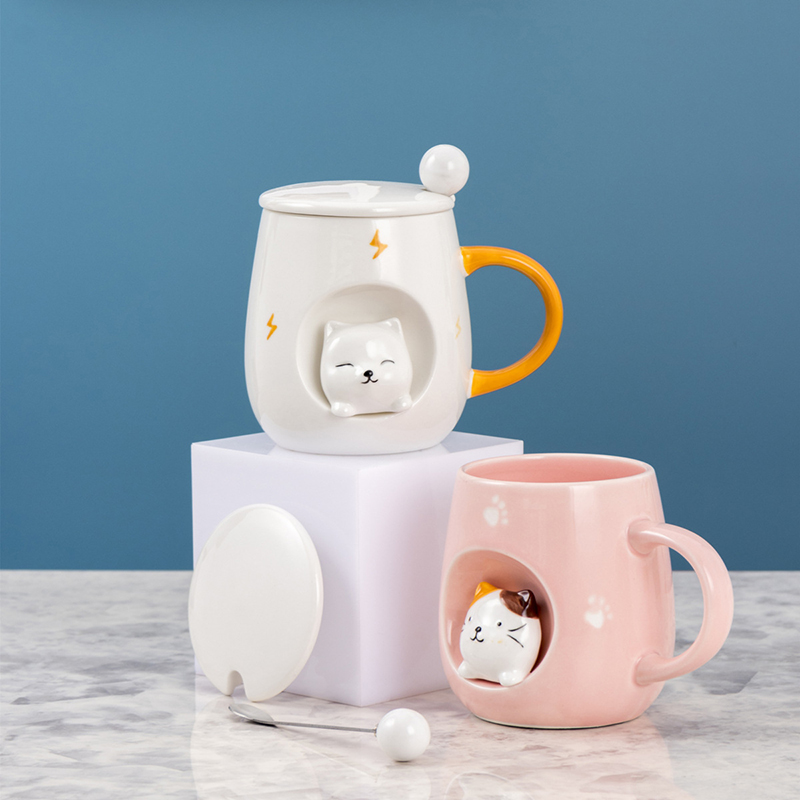 Taza Cat con Tapa y Cuchara 5 Taza Cat con Tapa y Cuchara - Imagen 5