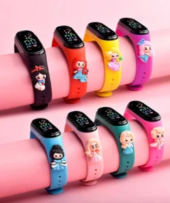 Reloj Digital - Infantil 6 Reloj de pulsera Digital LED para ni os y ni as Marvel Spiderman Iron Man Mickey.jpg Q90.jpg