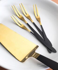 Alternative view of Set espatula + 4 tenedores