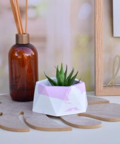 Maceta Rombo Chica 5 maceta rombo yeso chica