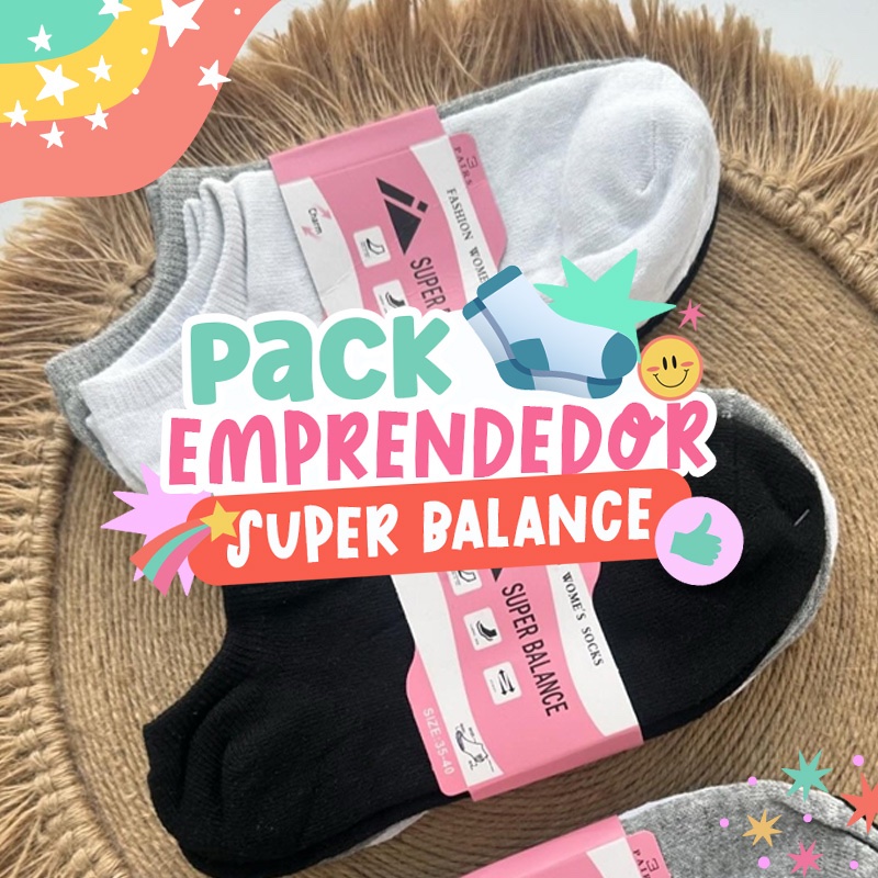 PACK EMPRENDEDOR 1- 12 Pares de Medias - Super Balance - Promo Unisex 1 PACK EMPRENDEDOR 1- 12 Pares de Medias - Super Balance - Promo Unisex