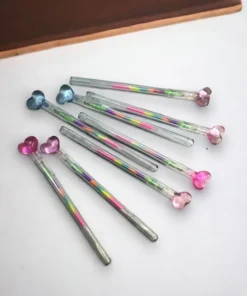 Lapicera Multicolor Corazon x6