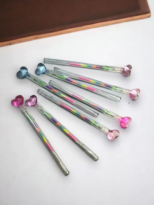 Lapicera Multicolor Corazon x6 1 Lapicera Multicolor Corazon x6