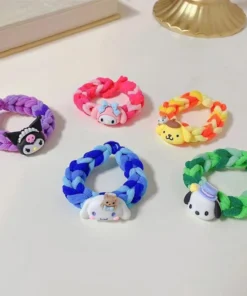 Colitas Blister trenzadas x5 - Sanrio 5 colita sanrio