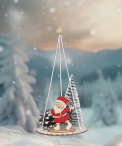 Adorno Arbolito De navidad - Papá Noel