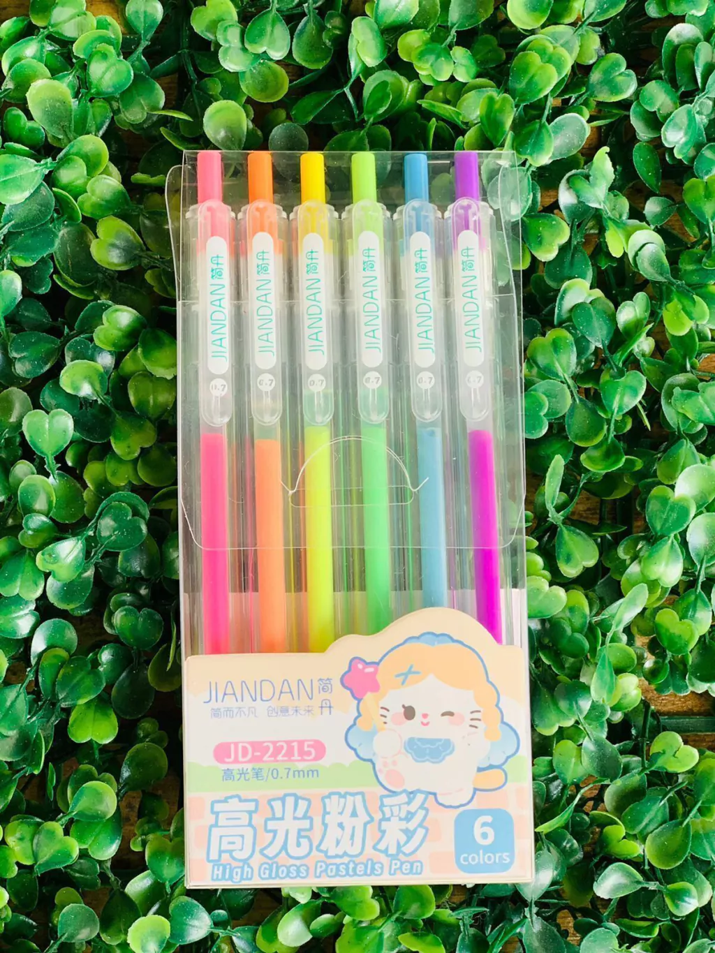 Lapicera JIANDAN - Colores Fluor x6 1 Lapicera JIANDAN - Colores Fluor x6