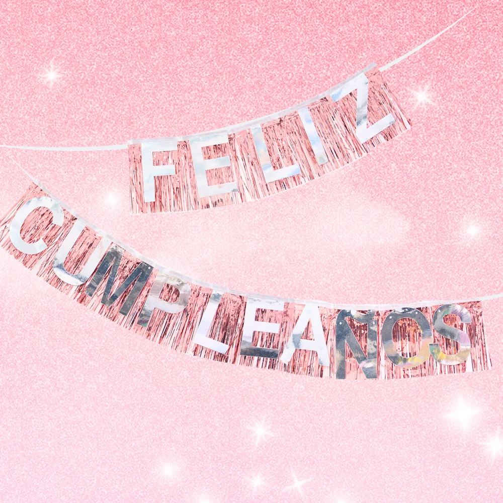 Banderin Feliz Cumpleaños "WONDERFUL" 2 Banderin Feliz Cumpleaños "WONDERFUL" - Imagen 2