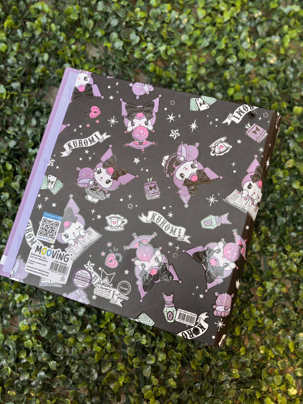 Carpeta Escolar Gancho Nº3 Kuromi - Mooving 2 Carpeta Escolar Gancho Nº3 Kuromi - Mooving - Imagen 2