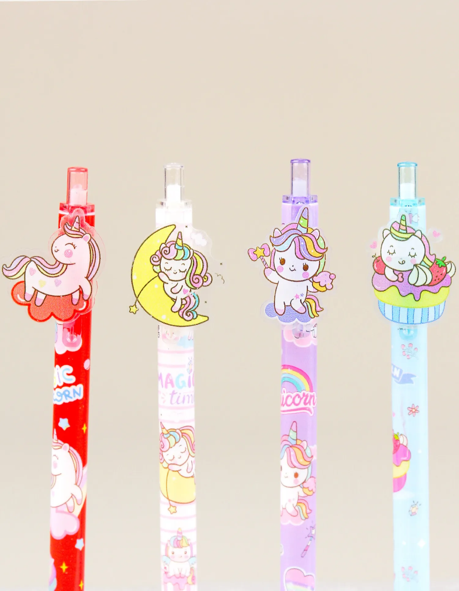Lapicera Gel - Unicornio x4 1 Lapicera Gel - Unicornio x4