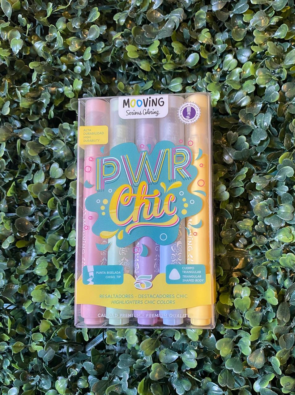 Resaltadores PWR Chic x5 -Mooving 1 Resaltadores PWR Chic x5 -Mooving