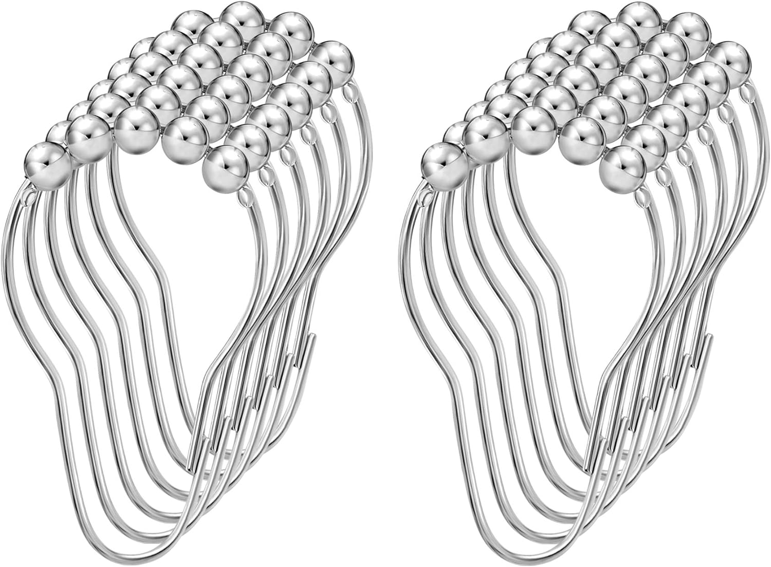 Ganchos Metalicos para Cortina PLATEADOS 2 Ganchos Metalicos para Cortina PLATEADOS - Imagen 2