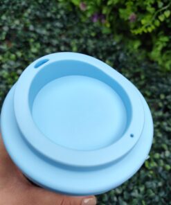 Alternative view of Vaso Doble Capa Liso - Celeste