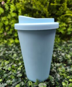 Vaso Doble Capa Liso - Celeste