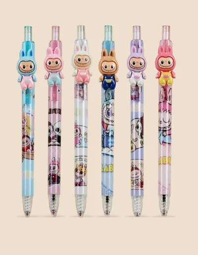 Lapicera Retractil Labubu cuerpo x3 4 Lapicera Retractil Labubu cuerpo x3 - Imagen 4