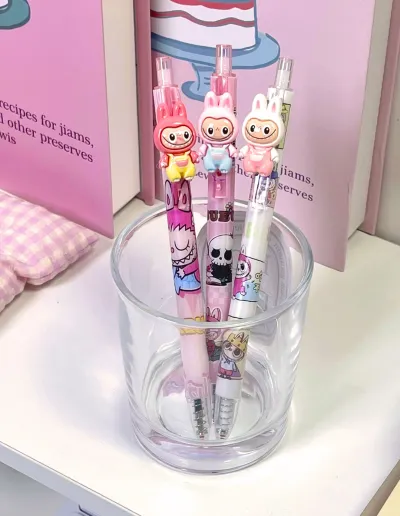 Lapicera Retractil Labubu cuerpo x3 2 Lapicera Retractil Labubu cuerpo x3 - Imagen 2