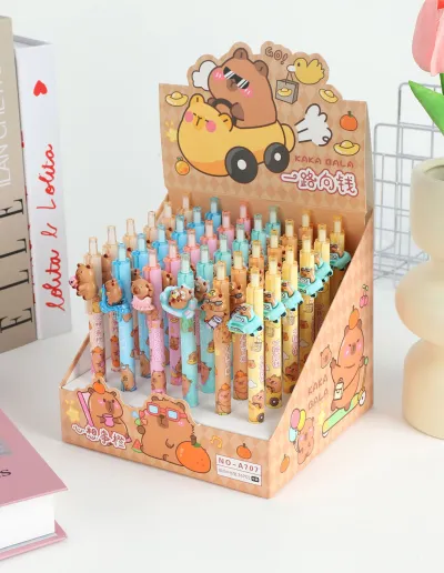 Lapicera retractil Capybara x2 2 Lapicera retractil Capybara x2 - Imagen 2