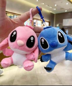 Llavero Peluche - Angel y Stitch