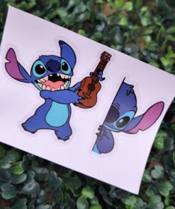 Alternative view of Sticker Vinilo - Stitch y Minnie/Mickey