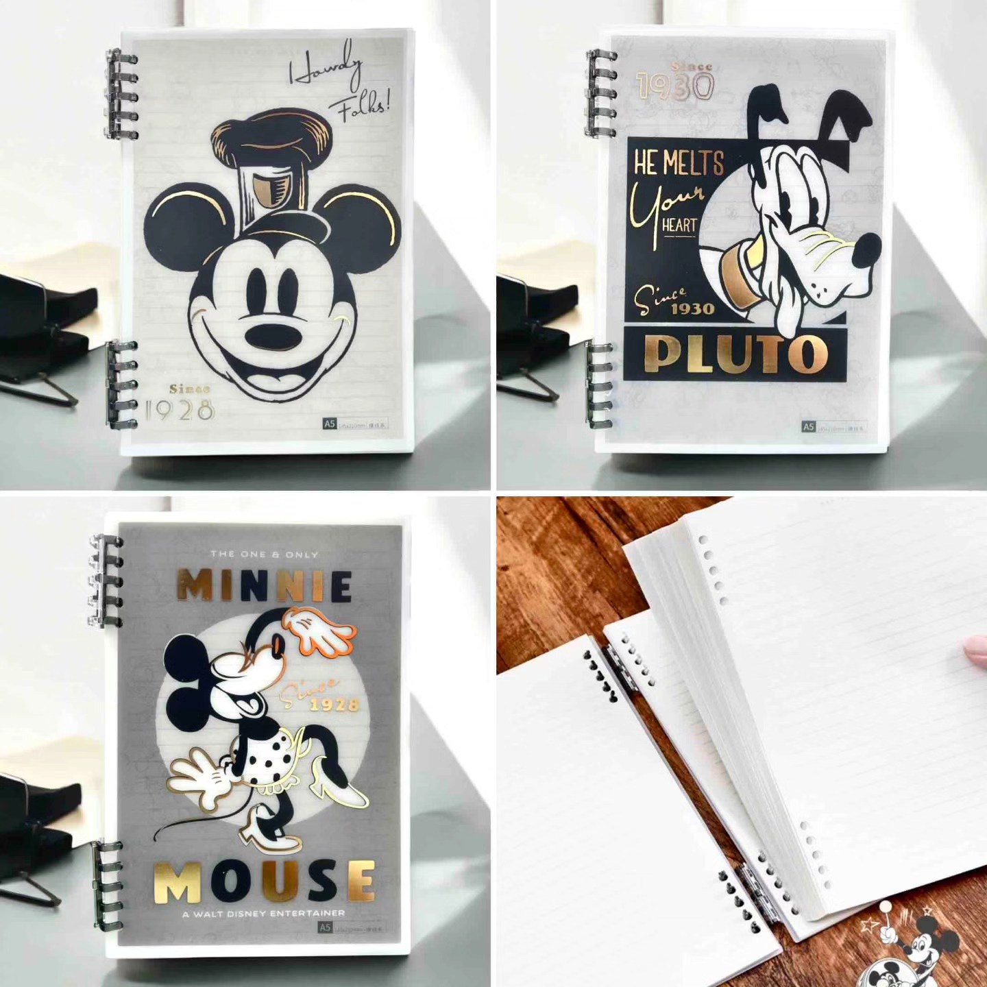 Carpeta Perpetua Blanco/Negro - Mickey Friends 7 Carpeta Perpetua Blanco/Negro - Mickey Friends - Imagen 7