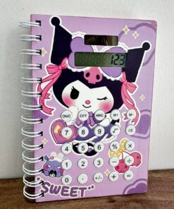 Cuaderno Anillado + Calculadora Kuromi
