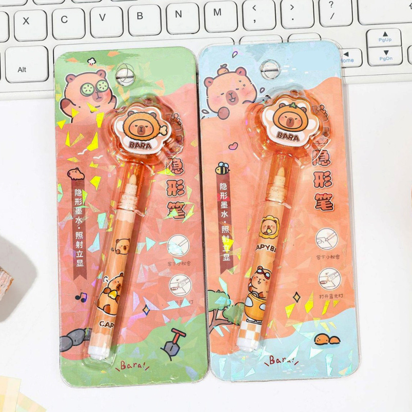 Lapicera Tinta Invisible con Luz - Capybara 1 Lapicera Tinta Invisible con Luz - Capybara