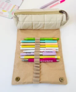 Alternative view of Cartuchera Desplegable Biege