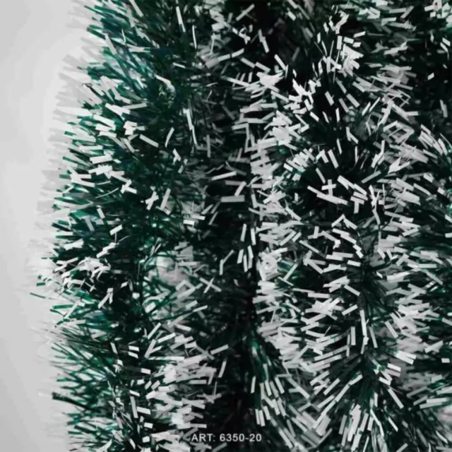 Boa de Navidad Pino con Blanco 1 Boa de Navidad Pino con Blanco