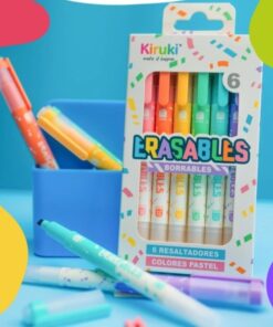 Resaltador Borrable KURUKI x6