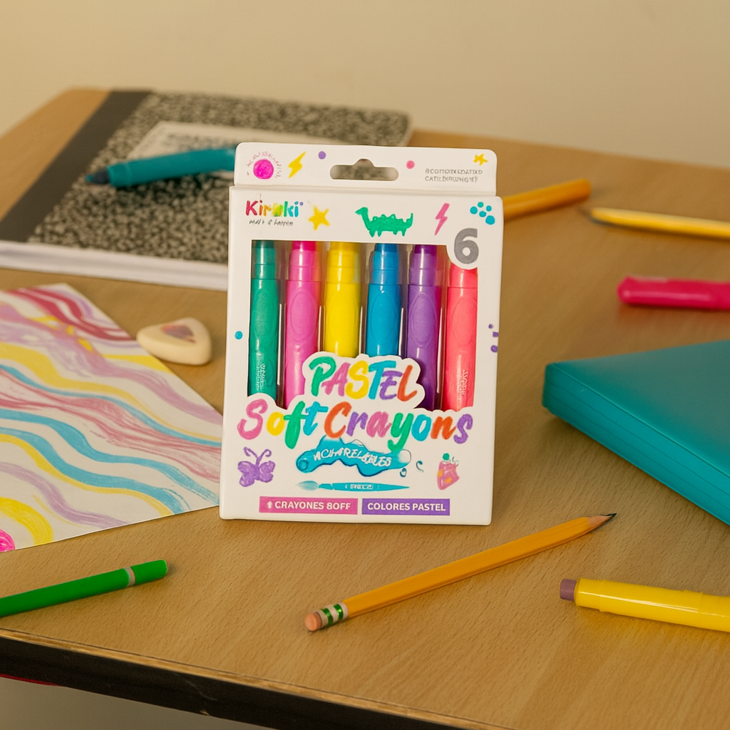 Crayon Kiruki Acuarelables x6 Pastel 1 Crayon Kiruki Acuarelables x6 Pastel