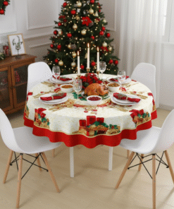 Mantel Navideño Redondo