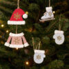 Adorno de Madera Navidad - Ropa 12 SY 218 01