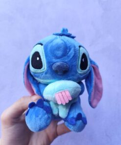 Alternative view of Llavero Peluche - Angel y Stitch con accesorios