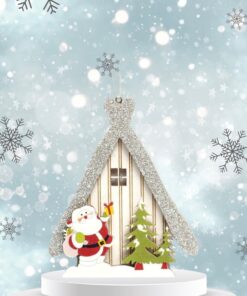 Adorno Navideño - Casita Santa Claus